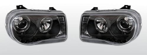 Koplampen Angel Eyes | Chrysler 300 C 2005-2010 | zwart, Auto-onderdelen, Verlichting, Nieuw, Chrysler, Verzenden