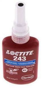 Loctite 243 Blauw 50 ml Schroefdraad borger, Nieuw, Verzenden