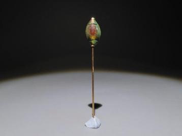Oud-Egyptisch Speksteen Schelp op moderne spits. Laatste