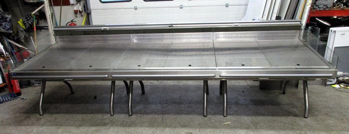 Smeva RVS Koeleiland, B380 x D130 x H112 cm, zonder motor, Electroménager, Réfrigérateurs & Frigos