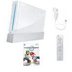 Nintendo Wii Wit + Controller (Mario Kart Bundel), Games en Spelcomputers, Ophalen of Verzenden, Zo goed als nieuw