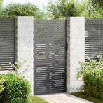 vidaXL Tuinpoort met slot Zwart 105 x 200 cm Poedercoated, Tuin en Terras, Verzenden, Nieuw