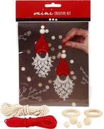 DIYkit Pakket Hobbyset Macramé Elf 14 cm set 2 stuks, Hobby en Vrije tijd, Nieuw