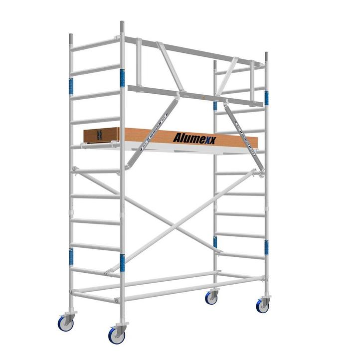 ALX rolsteiger 90 x 4.2m WH met AGS Voorloopleuning, Doe-het-zelf en Bouw, Steigers, Verzenden