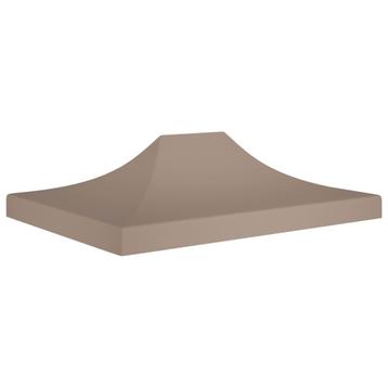 vidaXL Partytentdak 270 g/m² 4x3 m taupe, Verzenden