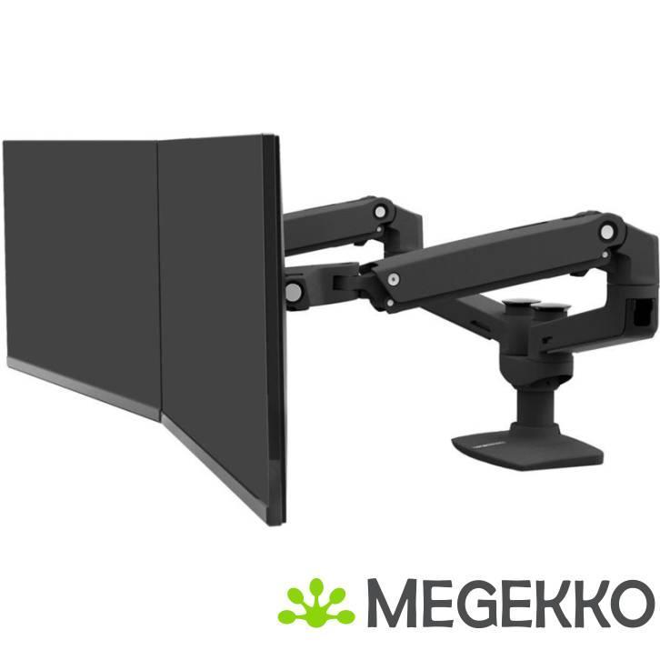 Ergotron LX 27  Dual Side-by-Side Monitorarm Zwart, Informatique & Logiciels, Ordinateurs & Logiciels Autre, Envoi