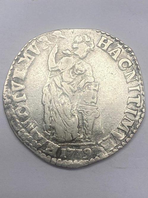 Nederland. 1 Gulden 1719 Overijssel (Zonder Minimumprijs), Postzegels en Munten, Munten | Nederland