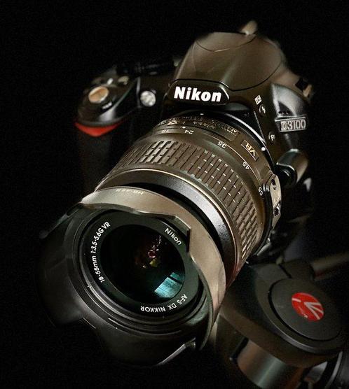 Nikon D3100 + AF-S 18-55mm G-DX-VR #Excellent #DSLR #Focus, Audio, Tv en Foto, Fotocamera's Digitaal