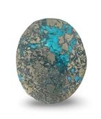 Nischapur turkoois met pyriet - 56,45 ct Cabochon- 11.28 g, Verzamelen