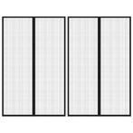 vidaXL Insectendeurgordijnen 2 st magnetisch 220x130 cm, Verzenden, Nieuw