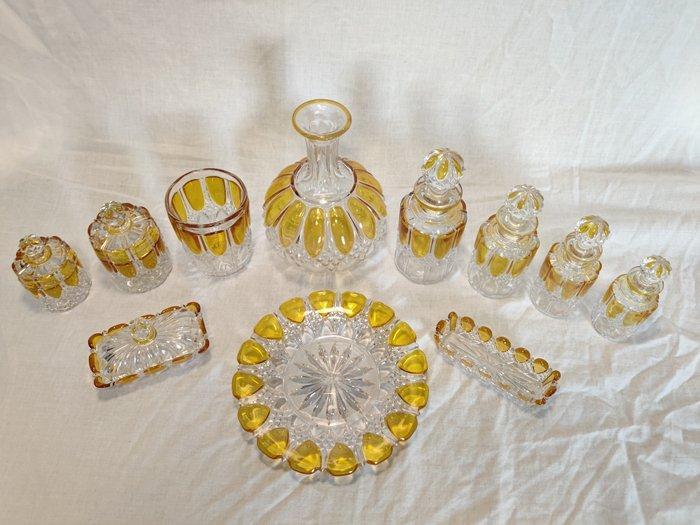 Art Deco Toiletset (11) - Val Saint Lambert - Kristal, Antiek en Kunst, Kunst | Designobjecten