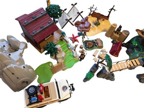 Playmobil - Playmobil Lotto Tree House Camping Jeep -, Antiek en Kunst, Antiek | Overige Antiek