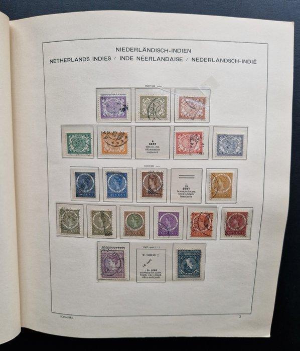 Overzeese Rijksdelen 1870/1990 - Veel materiaal meest achter, Postzegels en Munten, Postzegels | Nederland