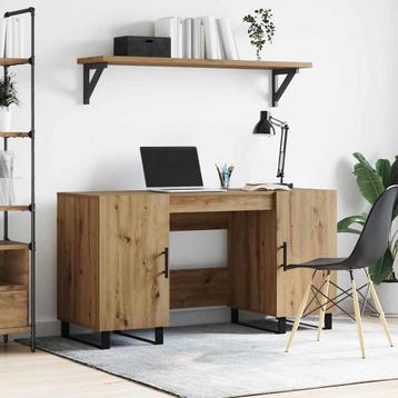 vidaXL Bureau artisanaal eikenkleurig 140 x 50 x 75 cm, Verzenden