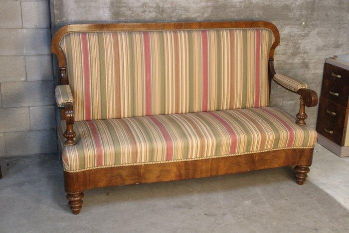 Canapé - Acajou, Noyer, Antiek en Kunst, Antiek | Meubels | Stoelen en Sofa's