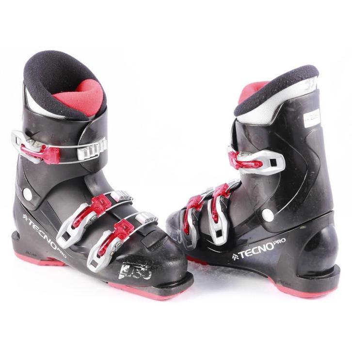 33 34 kinder skischoenen TECNO PRO T50, black/grey, Sport en Fitness, Skiën en Langlaufen, Ski, Schoenen, Gebruikt, Overige merken
