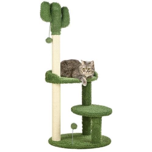 Kattenboom - Speelse Kater - 2 niveaus - Klimtouw - Grijs, Dieren en Toebehoren, Katten-accessoires, Nieuw, Ophalen of Verzenden