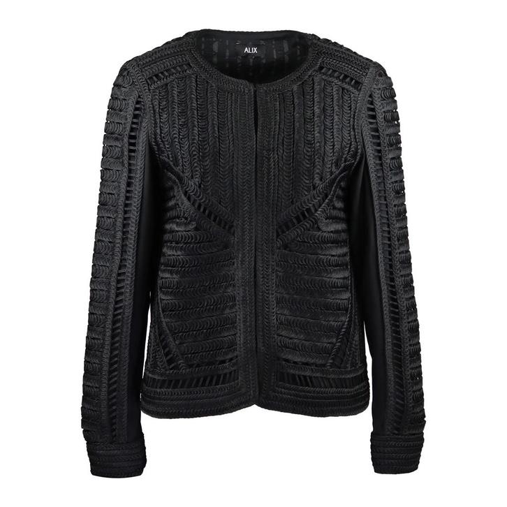 Alix the Label • zwart gevlochten jasje • L, Vêtements | Femmes, Pulls & Gilets, Envoi