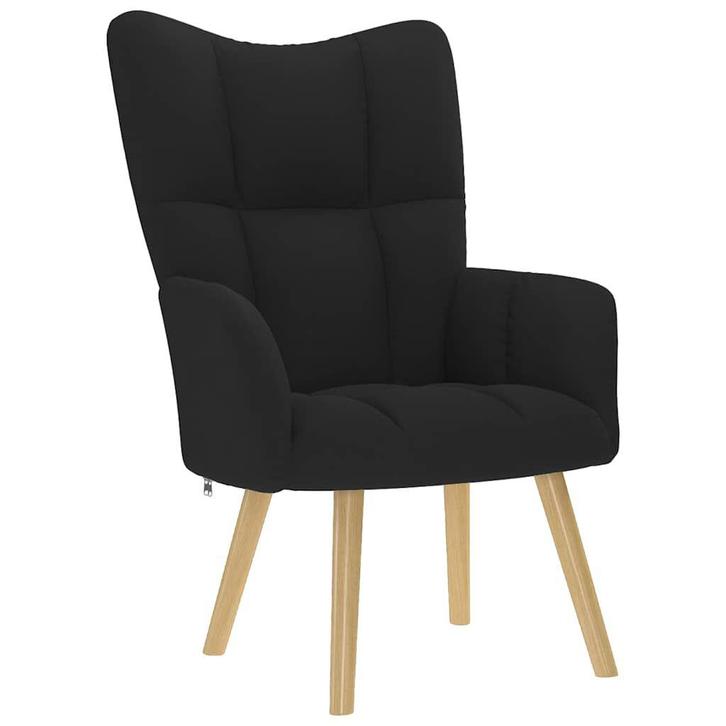 Zwarte Relaxfauteuil | Tweede Kansje | Stevig frame, Huis en Inrichting, Zetels | Zetels, Minder dan 150 cm, Minder dan 75 cm
