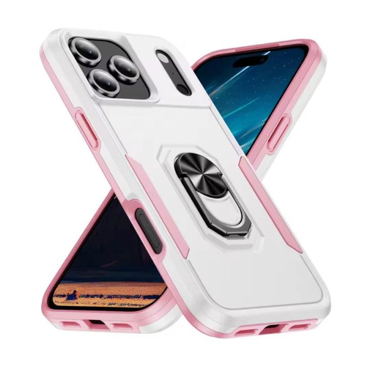 iPhone 16 Pro Max - Militair Shockproof Hoesje met Kickstand, Telecommunicatie, Mobiele telefoons | Hoesjes en Screenprotectors | Apple iPhone