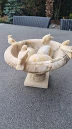 Schaal - Carrara marmer - Marmer schaal op voet