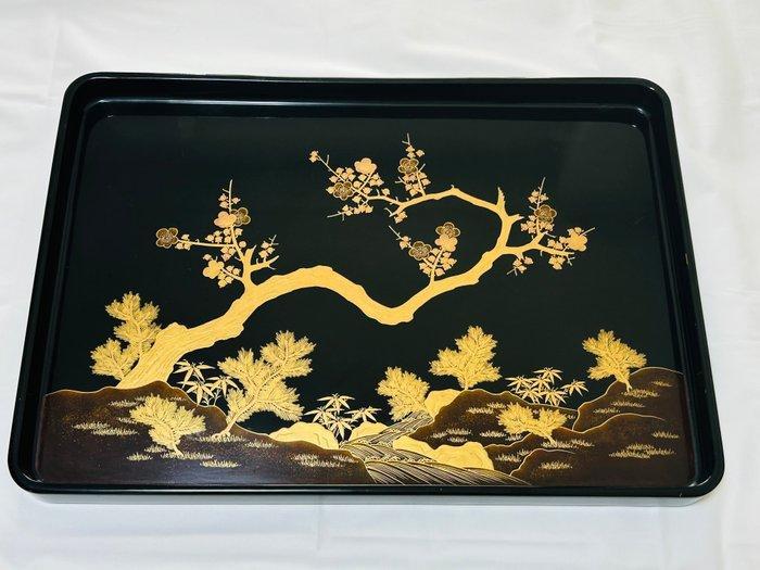 Dienblad - Extra Groot (55cm) antiek houten dienblad, Antiek en Kunst, Antiek | Overige Antiek