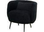 Veiling - Teddy fauteuil rond black, Nieuw