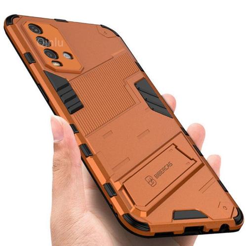 Xiaomi Poco F3 Hoesje met Kickstand - Shockproof Armor Case, Telecommunicatie, Mobiele telefoons | Hoesjes en Screenprotectors | Overige merken