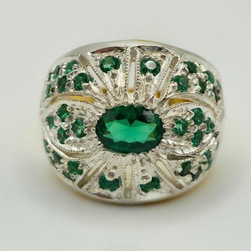 Zonder Minimumprijs - Statement ring - 9 kt. Geel goud,, Handtassen en Accessoires, Antieke sieraden