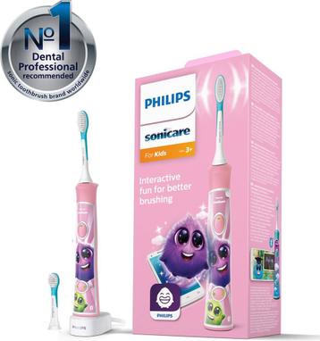 Elektrische tandenborstel voor kinderen - roze Philips So...