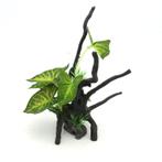 Kunstplant op hout / Aquarium decoratie As-212 (Hardscaping), Dieren en Toebehoren, Verzenden, Nieuw, Plant(en), Steen of Hout