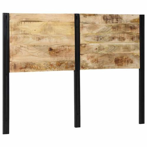 vidaXL Hoofdeinde 140 cm massief hout mango en ijzer, Huis en Inrichting, Slaapkamer | Bedden, Nieuw, Verzenden