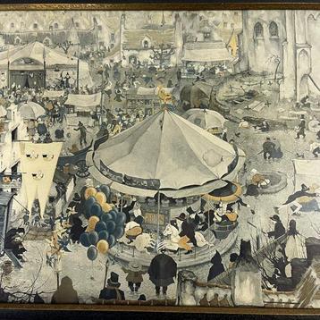 Anton Pieck (attr. - Vlaamse kermis 1924