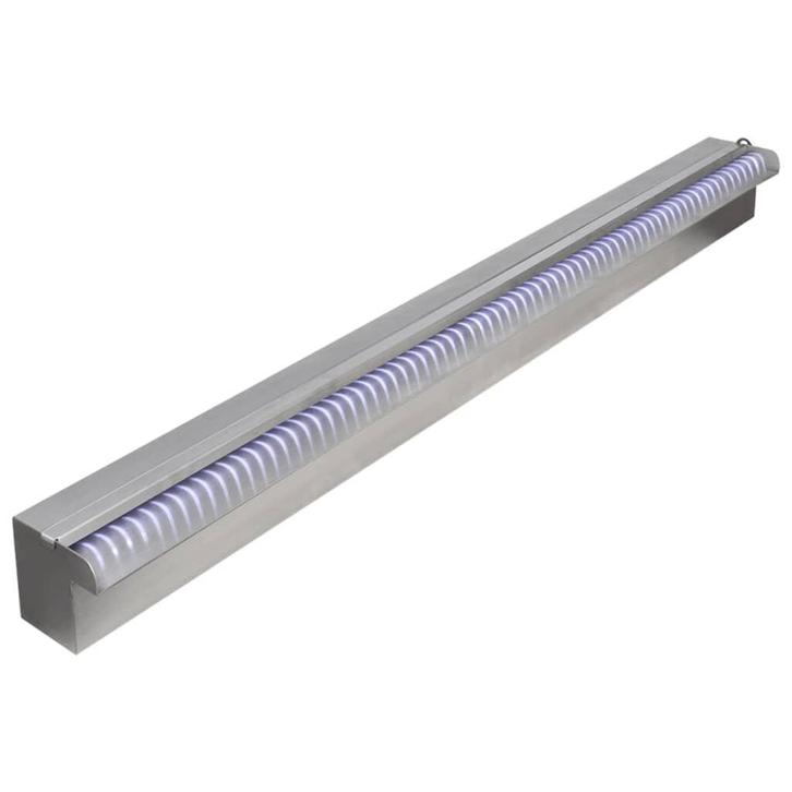Fonteinwaterval RVS LED | Zwembad of Vijver | Retour Deal, Tuin en Terras, Waterpartijen en Fonteinen, Nieuw, Inox, Fontein, Verzenden