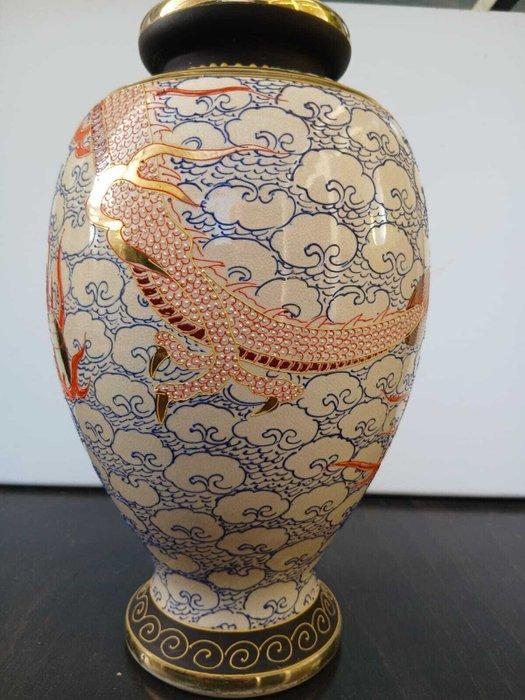 Vaas - Aardewerk - Japan - Meiji periode (1868-1912) (Zonder, Antiek en Kunst, Antiek | Overige Antiek