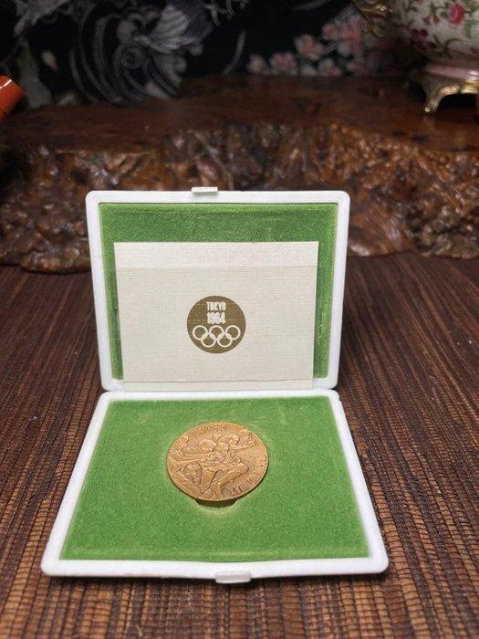Tokyo 1964 Commemorative Bronze Medal with Case, Verzamelen, Overige Verzamelen