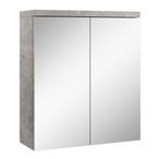 Badkamerkast Toledo 60 x 20 x 60 cm Beton Grijs Spiegelkast, Verzenden, Nieuw