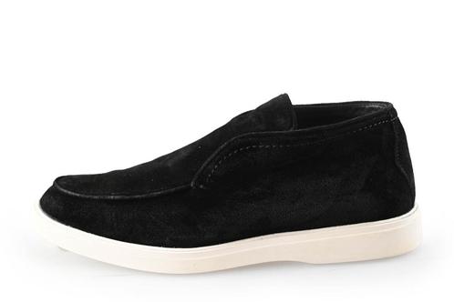 Manfield Instappers in maat 43 Zwart | 5% extra korting, Kleding | Heren, Schoenen, Zwart, Gedragen, Overige typen, Verzenden