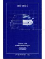 1981 PORSCHE 928 | 928 S KLEUREN EN INTERIEUR BROCHURE