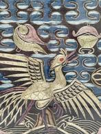 Borduurwerk - 37 cm - 31 cm - Mandarijn zijde ranginsigne, Antiek en Kunst