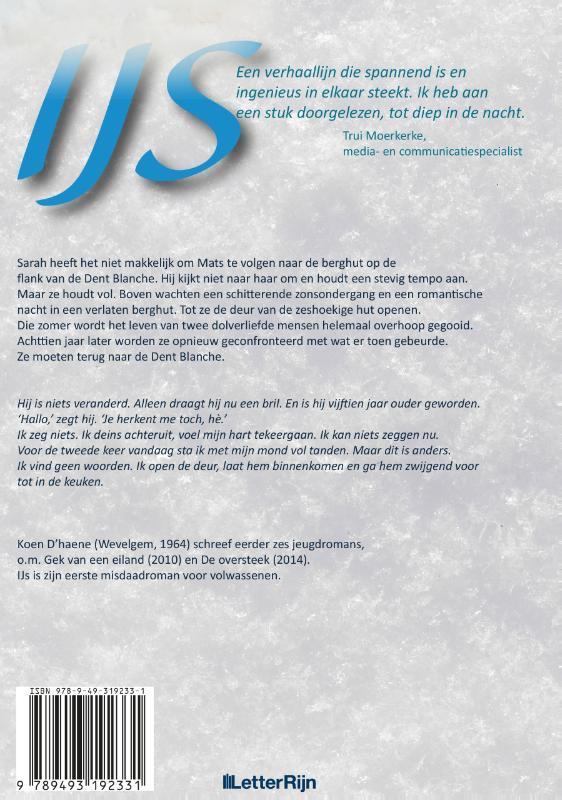 IJs 9789493192331 Koen Dhaene, Livres, Thrillers, Envoi