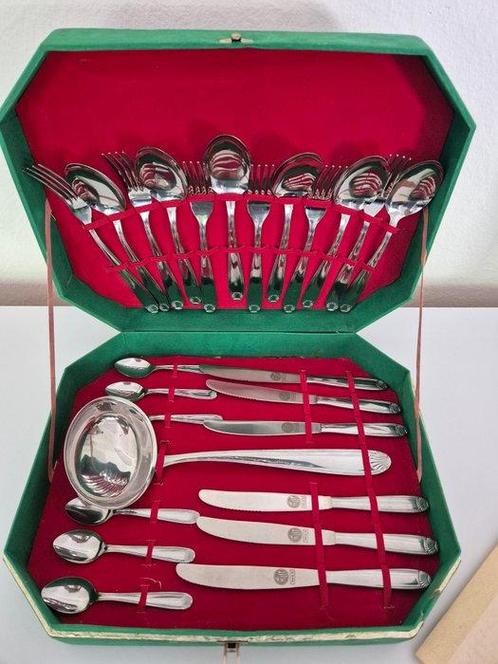 Mori inox - Ménagère - acier inoxydable - Service de, Antiek en Kunst, Antiek | Meubels | Tafels