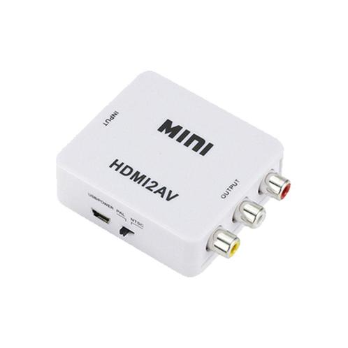 Video Converter - HDMI naar AV(RCA) - 720p/1080p - Wit, TV, Hi-fi & Vidéo, Câbles audio & Câbles de télévision