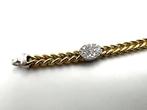 Armband - 18 karaat Geel goud, Witgoud - 0.56ct. tw. Diamant