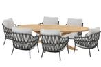 4 Seasons Outdoor Calpi low dining set met teak Prado tafel