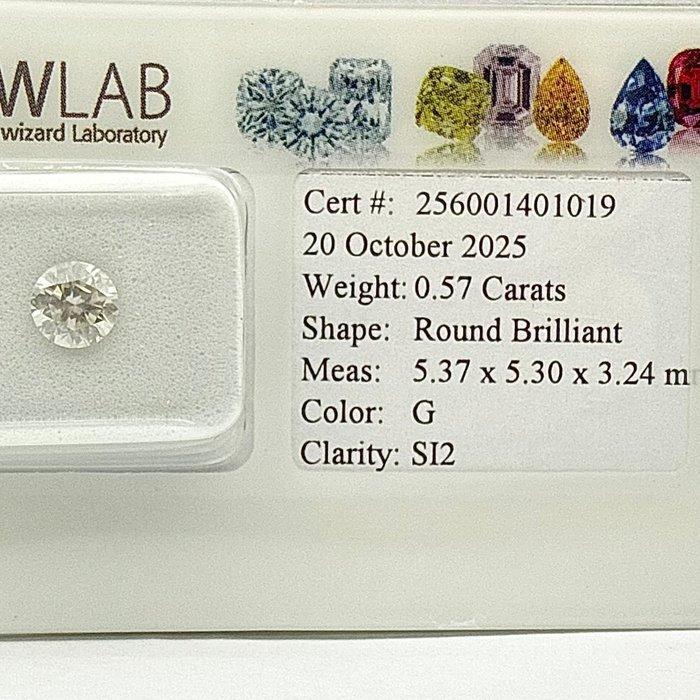 Zonder Minimumprijs - 1 pcs Diamant (Natuurlijk) - 0.57 ct -, Handtassen en Accessoires, Edelstenen