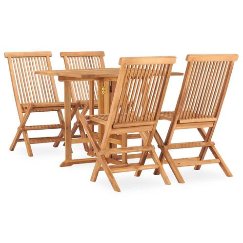 vidaXL Ensemble Ã  manger dextÃ©rieur pliable 5 pcs, Jardin & Terrasse, Ensembles de jardin, Neuf, Envoi