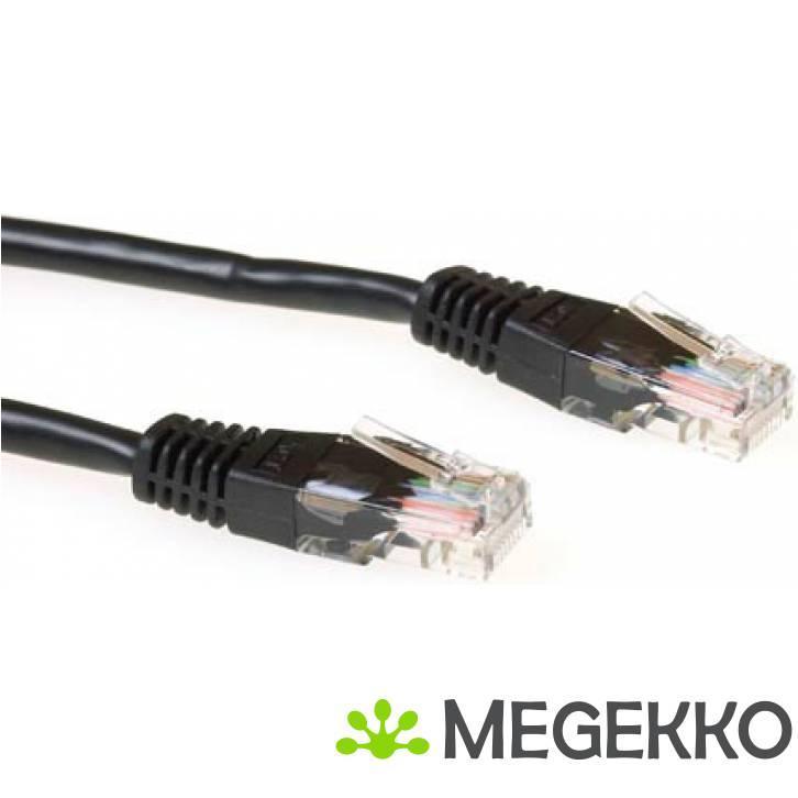 ACT Zwarte 10 meter LSZH U/UTP CAT6 patchkabel met RJ45, Computers en Software, Overige Computers en Software, Nieuw, Verzenden