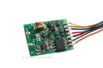 uhlenbrock 74320 intellidrive 2 loc-decoder 6-pin op draad, Verzenden, Overige typen