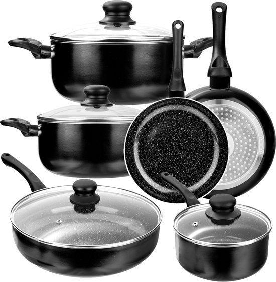 2dekans | CeraFusion Keramische Pannenset 10-delig -, Maison & Meubles, Cuisine | Ustensiles de cuisine, Enlèvement ou Envoi